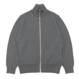 Yonetomi NEW BASIC（ヨネトミニューベーシック）EX Fine Wool Rib Knit Blouson（エクストラファインウールニットブルゾン）/ Grey（グレー）