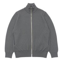 Yonetomi NEW BASIC（ヨネトミニューベーシック）EX Fine Wool Rib Knit Blouson（エクストラファインウールニットブルゾン）/ Grey（グレー）