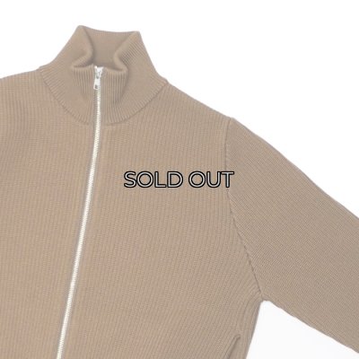 画像6: Yonetomi NEW BASIC（ヨネトミニューベーシック）EX Fine Wool Rib Knit Blouson（エクストラファインウールニットブルゾン）/ Brown（ブラウン）