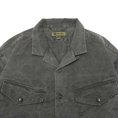 画像3: Nigel Cabourn（ナイジェル・ケーボン）PARATROOPER SHIRT（パラトルーパーシャツ）"PIGMENT" / Charcoal（チャコール）