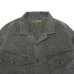 画像3: Nigel Cabourn（ナイジェル・ケーボン）PARATROOPER SHIRT（パラトルーパーシャツ）"PIGMENT" / Charcoal（チャコール）