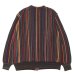 画像2: COOHEM(コーヘン)MULTI KUSARI STRIPE KINT CARDIGAN(マルチクサリ ストライプニットカーディガン)/ Brown(ブラウン) (2)
