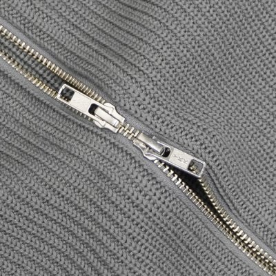 画像9: Yonetomi NEW BASIC（ヨネトミニューベーシック）EX Fine Wool Rib Knit Blouson（エクストラファインウールニットブルゾン）/ Grey（グレー）