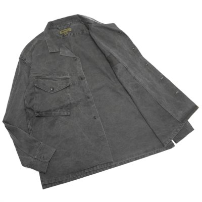 画像6: Nigel Cabourn（ナイジェル・ケーボン）PARATROOPER SHIRT（パラトルーパーシャツ）"PIGMENT" / Charcoal（チャコール）