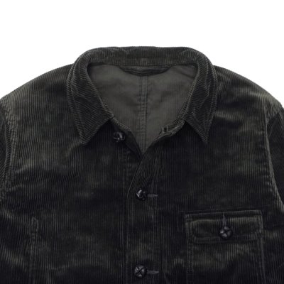 画像4: Nigel Cabourn（ナイジェル・ケーボン）FRENCH WORK JACKET（フレンチワークジャケット）"8W CORDUROY" / Charcoal Grey（チャコールグレー）