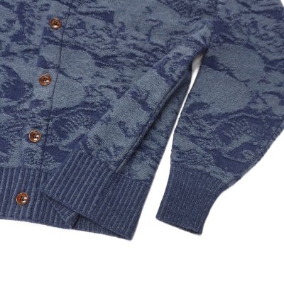 画像5: STUDIO D'ARTISAN（ステュディオ・ダ・ルチザン）百豚カモフラージュニットカーディガン / Navy（ネイビー）