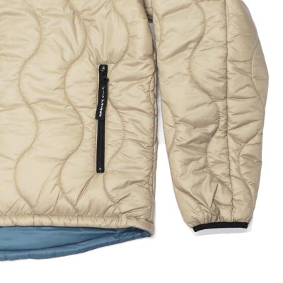 画像6:  WILD THINGS(ワイルドシングス)REVERSIBLE BELEY JACKET(リバーシブルビレイジャケット)”PRIMALOFT BLACK INSULATION+PERTEX QUANTUM" / Beige×R,Blue(ベージュ×ブルー)
