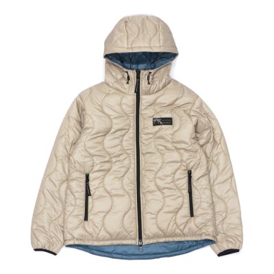 画像1:  WILD THINGS(ワイルドシングス)REVERSIBLE BELEY JACKET(リバーシブルビレイジャケット)”PRIMALOFT BLACK INSULATION+PERTEX QUANTUM" / Beige×R,Blue(ベージュ×ブルー)