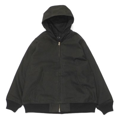 画像1: alvana(アルヴァナ)DUCK WOOL DETROIT PARKA(ダックウールデトロイトパーカ)/ INK Black(インクブラック)