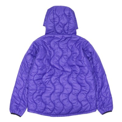 画像3:  WILD THINGS(ワイルドシングス)REVERSIBLE BELEY JACKET(リバーシブルビレイジャケット)”PRIMALOFT BLACK INSULATION+PERTEX QUANTUM" / Purple×Climber(パープル×クライマー)