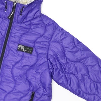 画像5:  WILD THINGS(ワイルドシングス)REVERSIBLE BELEY JACKET(リバーシブルビレイジャケット)”PRIMALOFT BLACK INSULATION+PERTEX QUANTUM" / Purple×Climber(パープル×クライマー)