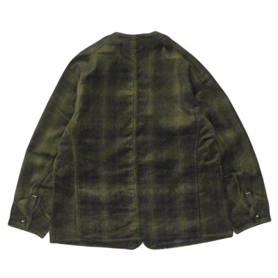 画像2: Post O'Alls（ポストオーバーオールズ）POST47 DV（ポスト47 ノーカラーモデル）"needle punch" / Brown×Green（ブラウン×グリーン）