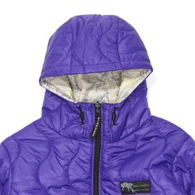画像4:  WILD THINGS(ワイルドシングス)REVERSIBLE BELEY JACKET(リバーシブルビレイジャケット)”PRIMALOFT BLACK INSULATION+PERTEX QUANTUM" / Purple×Climber(パープル×クライマー)