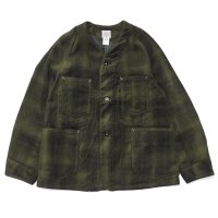 Post O'Alls（ポストオーバーオールズ）POST47 DV（ポスト47 ノーカラーモデル）"needle punch" / Brown×Green（ブラウン×グリーン）