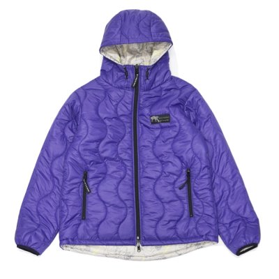 画像1:  WILD THINGS(ワイルドシングス)REVERSIBLE BELEY JACKET(リバーシブルビレイジャケット)”PRIMALOFT BLACK INSULATION+PERTEX QUANTUM" / Purple×Climber(パープル×クライマー)
