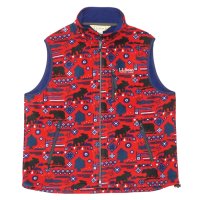 L.L.Bean Japan Edition（エルエルビーン ジャパンエディション）Men's Solon Fleece Fullzip Vest（メンズ スローンフリースフルジップベスト）/ Bear&Fish（ベアー&フィッシュ）※レッド系