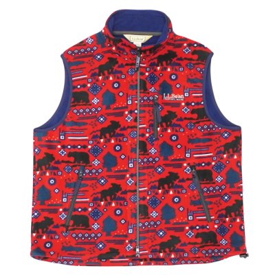 画像1: L.L.Bean Japan Edition（エルエルビーン ジャパンエディション）Men's Solon Fleece Fullzip Vest（メンズ スローンフリースフルジップベスト）/ Bear&Fish（ベアー&フィッシュ）※レッド系
