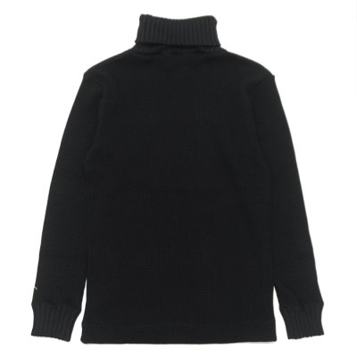 画像2: Nigel Cabourn（ナイジェル・ケーボン）TURTLE NECK SHIRT（タートルネックシャツ）"WAFFLE" / Black（アイボリー）