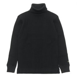 Nigel Cabourn（ナイジェル・ケーボン）TURTLE NECK SHIRT（タートルネックシャツ）"WAFFLE" / Black（ブラック）
