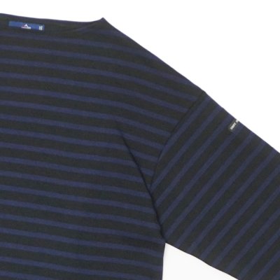 画像4: SAINT JAMES(セントジェームス)OUESSANT LOOSE(ウエッソン・ルーズ)"BORDER" / NOIR×NAVY(ブラック×ネイビー)