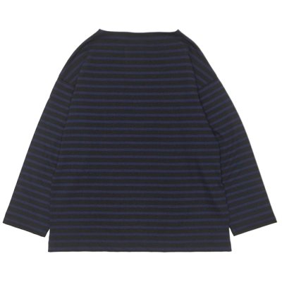 画像2: SAINT JAMES(セントジェームス)OUESSANT LOOSE(ウエッソン・ルーズ)"BORDER" / NOIR×NAVY(ブラック×ネイビー)