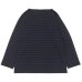 画像2: SAINT JAMES(セントジェームス)OUESSANT LOOSE(ウエッソン・ルーズ)"BORDER" / NOIR×NAVY(ブラック×ネイビー) (2)