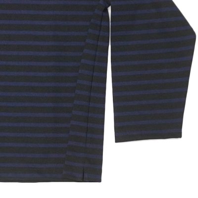 画像5: SAINT JAMES(セントジェームス)OUESSANT LOOSE(ウエッソン・ルーズ)"BORDER" / NOIR×NAVY(ブラック×ネイビー)