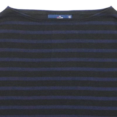 画像3: SAINT JAMES(セントジェームス)OUESSANT LOOSE(ウエッソン・ルーズ)"BORDER" / NOIR×NAVY(ブラック×ネイビー)