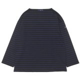 SAINT JAMES（セントジェームス）OUESSANT LOOSE（ウエッソン・ルーズ）"BORDER" / NOIR×NAVY（ブラック×ネイビー）