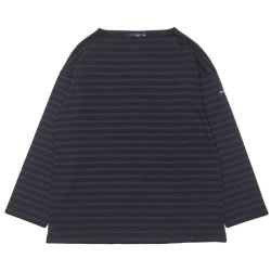 SAINT JAMES（セントジェームス）OUESSANT LOOSE（ウエッソン・ルーズ）"BORDER" / NOIR×NAVY（ブラック×ネイビー）
