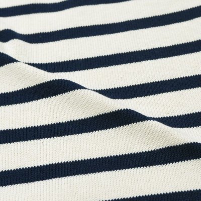 画像7: SAINT JAMES(セントジェームス)OUESSANT Elbow Patch(ウエッソン エルボーパッチ)"T3サイズのみ" / ECRU×MARINE×TULIPE(エクリュ×マリン×チューリップ)