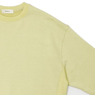 画像4: alvana（アルヴァナ）VINTAGE SAHPE SWEAT（ヴィンテージシェイプスウェット）/ Smoke Yellow（スモークイエロー）