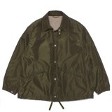 【PointUp10%11/10迄】KAPTAIN SUNSHINE（キャプテンサンシャイン）Silk Poly Coach Jacket（シルクポリコーチジャケット）"High Count Silk Polyester Weather" / Olive（オリーブ）