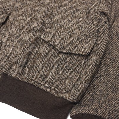 画像6: KAPTAIN SUNSHINE（キャプテンサンシャイン）Flight Jacket（フライトジャケット）"alpaca Merinowool Mix Tweed" / Herringbone（ヘリンボーン）