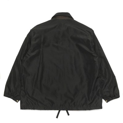画像2: KAPTAIN SUNSHINE（キャプテンサンシャイン）Silk Poly Coach Jacket（シルクポリコーチジャケット）"High Count Silk Polyester Weather" / Black（ブラック）