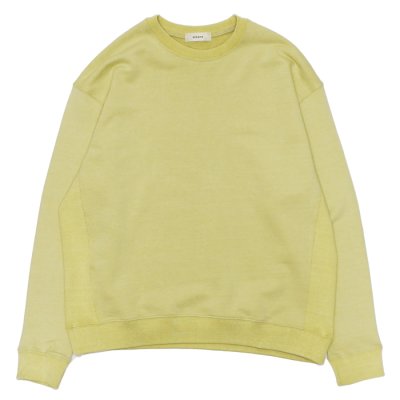 画像1: alvana（アルヴァナ）VINTAGE SAHPE SWEAT（ヴィンテージシェイプスウェット）/ Smoke Yellow（スモークイエロー）