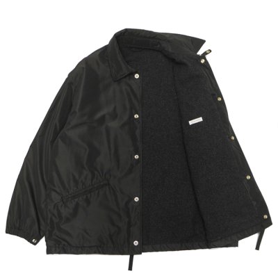 画像3: KAPTAIN SUNSHINE（キャプテンサンシャイン）Silk Poly Coach Jacket（シルクポリコーチジャケット）"High Count Silk Polyester Weather" / Black（ブラック）