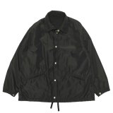 【PointUp10%11/10迄】KAPTAIN SUNSHINE（キャプテンサンシャイン）Silk Poly Coach Jacket（シルクポリコーチジャケット）"High Count Silk Polyester Weather" / Black（ブラック）