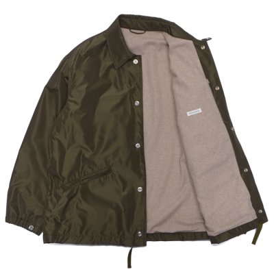 画像3: KAPTAIN SUNSHINE（キャプテンサンシャイン）Silk Poly Coach Jacket（シルクポリコーチジャケット）"High Count Silk Polyester Weather" / Olive（オリーブ）