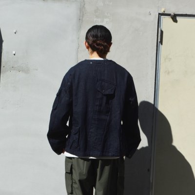 画像10: MODMNT（モドメント）COLLARLESS JKT（カラーレスジャケット）/ Navy（ネイビー）