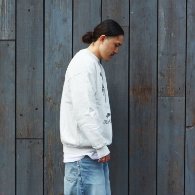 画像8: Sloppy Supply(スラッピーサプライ)NEO Vintage Sweat Shirt(ネオヴィンテージスウェットシャツ)"DEAD PRESIDENT" / Grey(グレー)