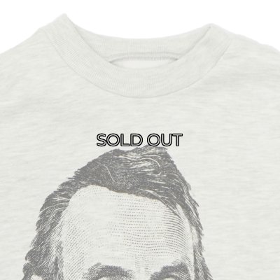 画像2: Sloppy Supply（スラッピーサプライ）NEO Vintage Sweat Shirt（ネオヴィンテージスウェットシャツ）"DEAD PRESIDENT" / Grey（グレー）