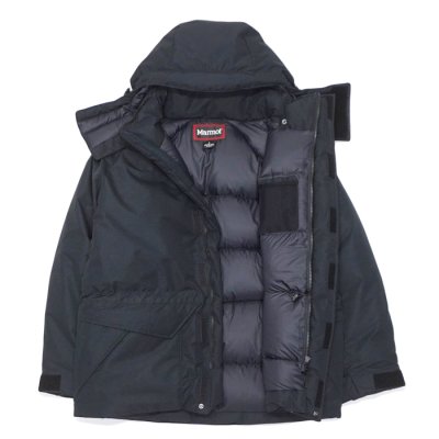 画像3: Marmot（マーモット）Manmmoth Down Parka（マンモスダウンパーカー）"WINDSTOPPER BY GORE-TEX LABS" / Black（ブラック）