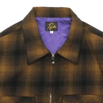 画像4: 【PointUp10%11/10迄】NEEDLES(ニードルズ)Sport Jacket(スポーツジャケット)"Wool Omble Plaid" / Brown(ブラウン)