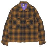 【PointUp10%11/10迄】NEEDLES(ニードルズ)Sport Jacket(スポーツジャケット)"Wool Omble Plaid" / Brown(ブラウン)