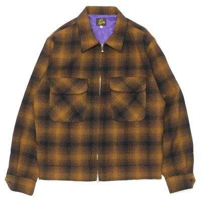 画像1: 【PointUp10%11/10迄】NEEDLES(ニードルズ)Sport Jacket(スポーツジャケット)"Wool Omble Plaid" / Brown(ブラウン)