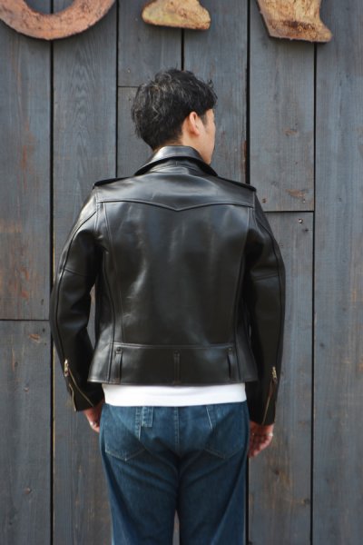 画像18: 【PointUp10%11/10迄】Y'2 LEATHER(ワイツーレザー)Vintage Horse D-Pocket Double Riders(ヴィンテージホース Dポケットダブルライダース)/ Black(ブラック)