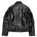 画像2: 【PointUp10%11/10迄】Y'2 LEATHER（ワイツーレザー）Vintage Horse D-Pocket Double Riders（ヴィンテージホース Dポケットダブルライダース）/ Black（ブラック） (2)