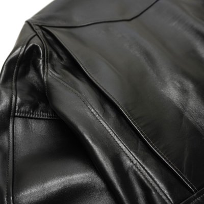 画像12: 【PointUp10%11/10迄】Y'2 LEATHER(ワイツーレザー)Vintage Horse D-Pocket Double Riders(ヴィンテージホース Dポケットダブルライダース)/ Black(ブラック)