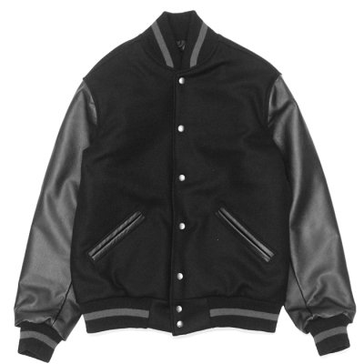 画像2: ※Exclusive※ Settlemie's（セトルマイヤーズ）Award Jacket（アワードジャケット） / Black×Grey（ブラック×グレー）